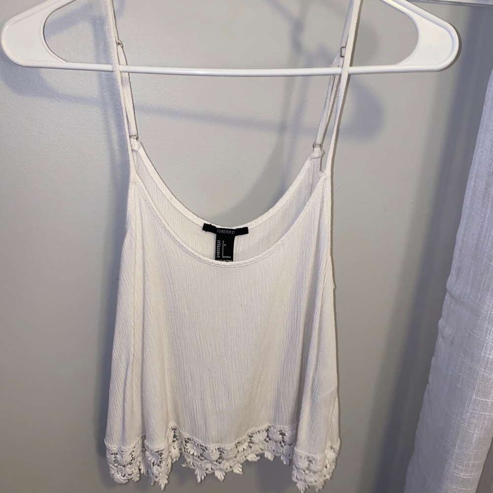 white crop top